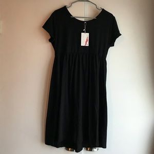 Black Empire Waist Dress NWT